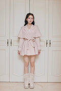 French cape trench coat