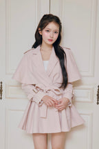 French cape trench coat