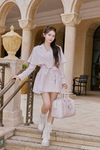 French cape trench coat