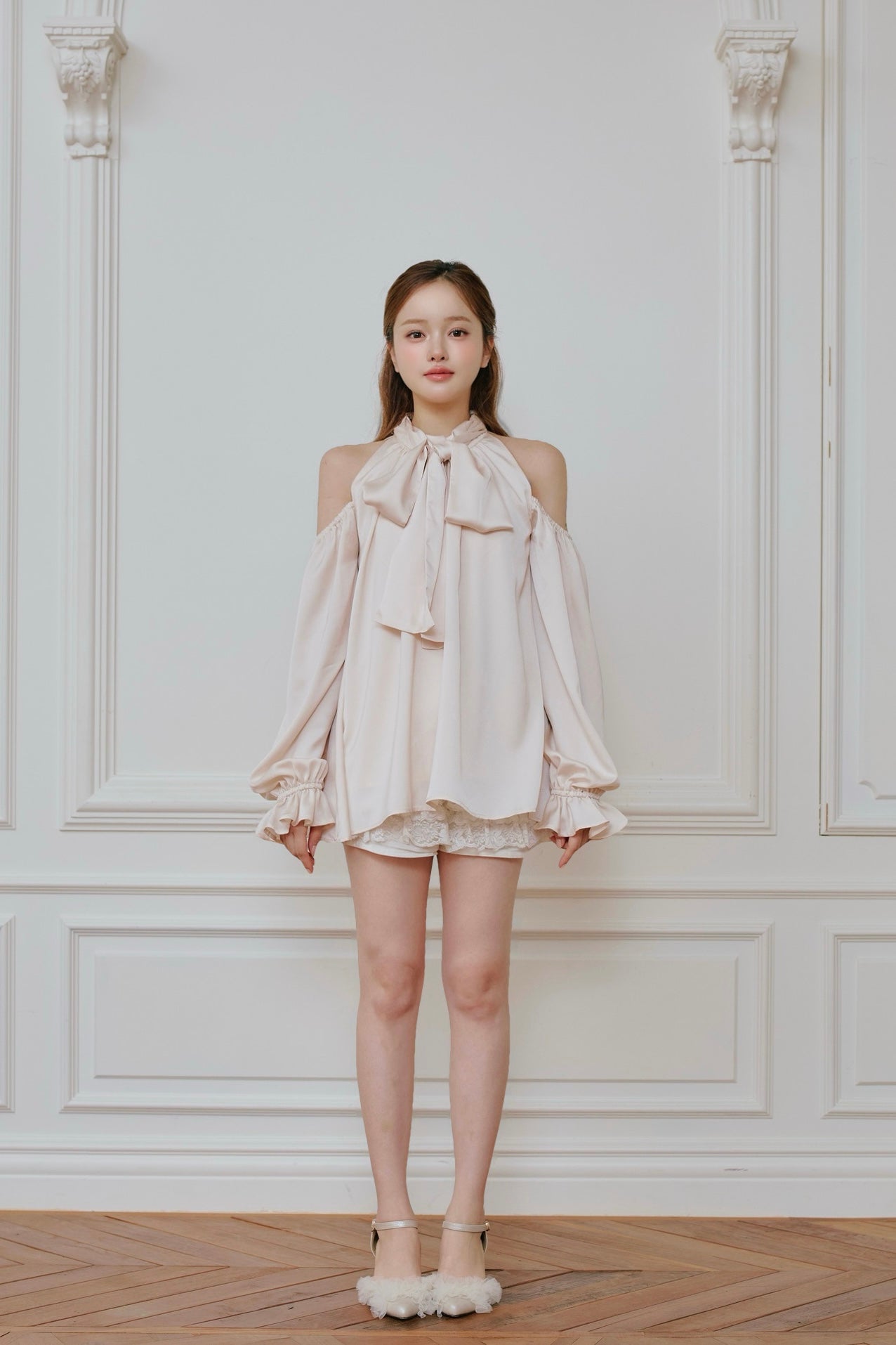 Sophie ribbon tunic blouse