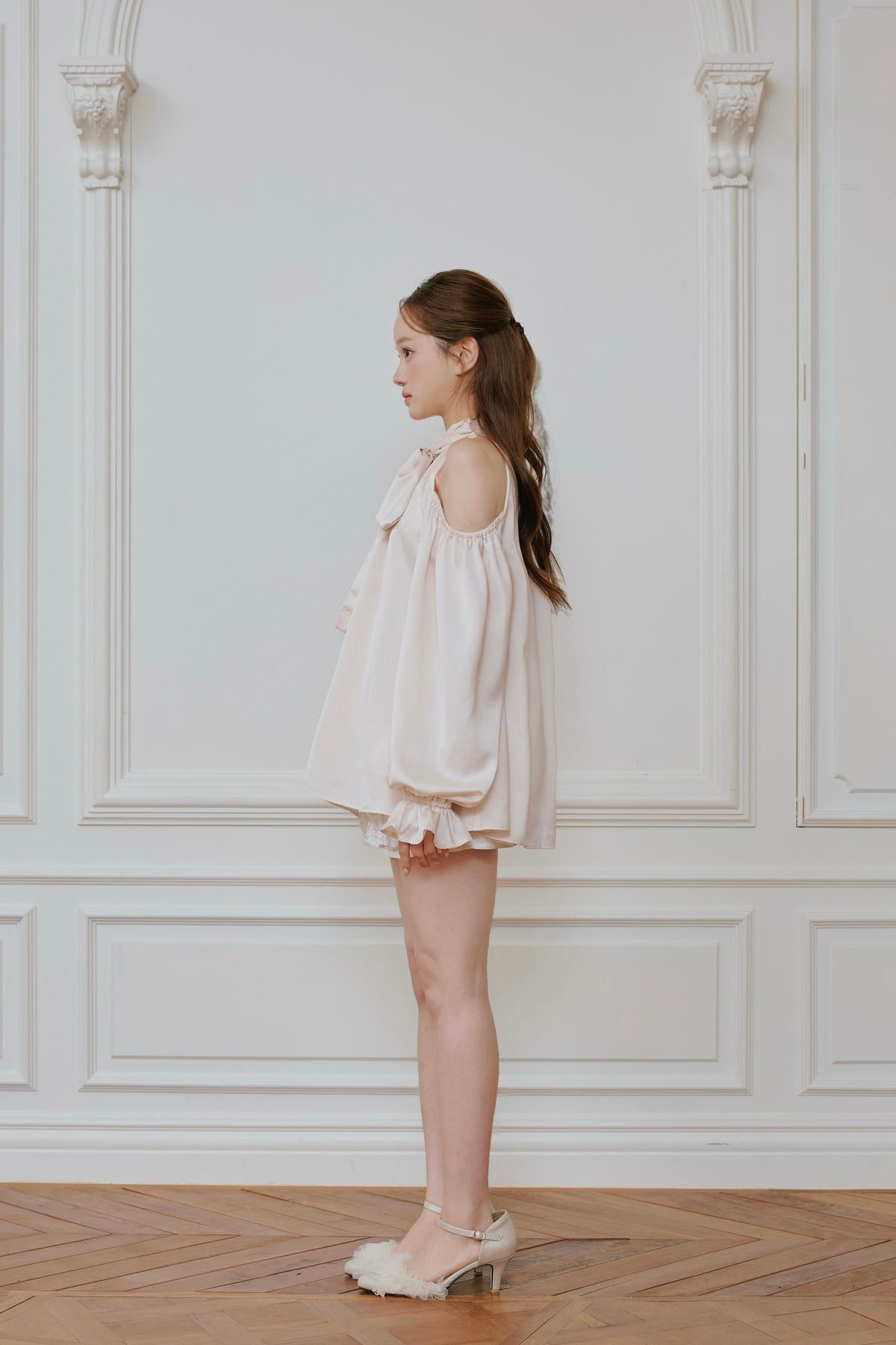 Sophie ribbon tunic blouse