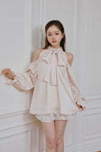 Sophie ribbon tunic blouse