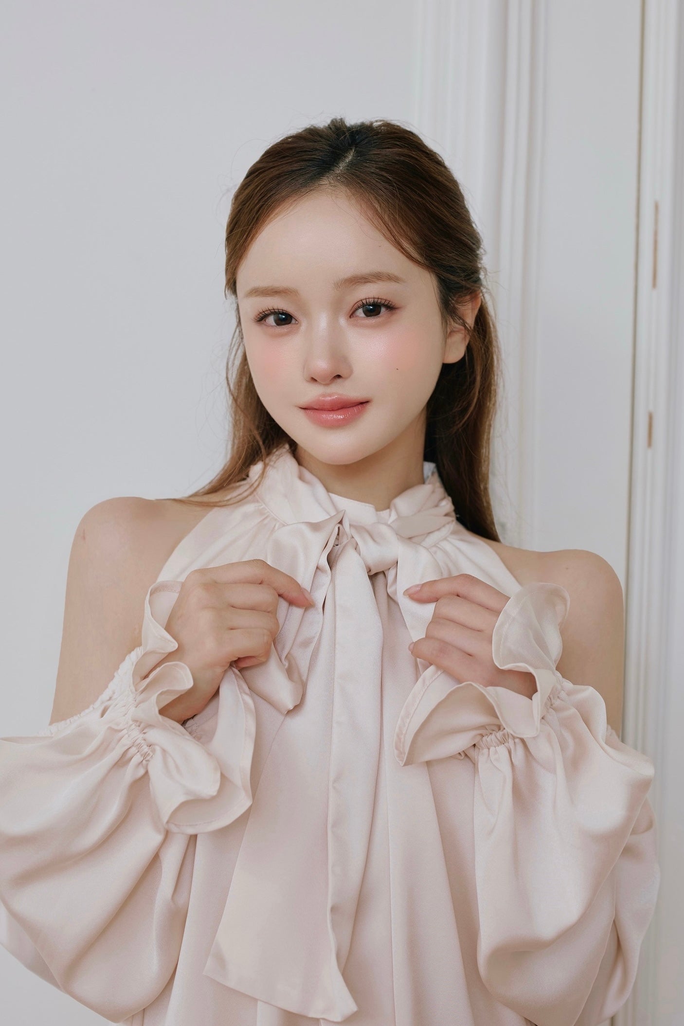 Sophie ribbon tunic blouse