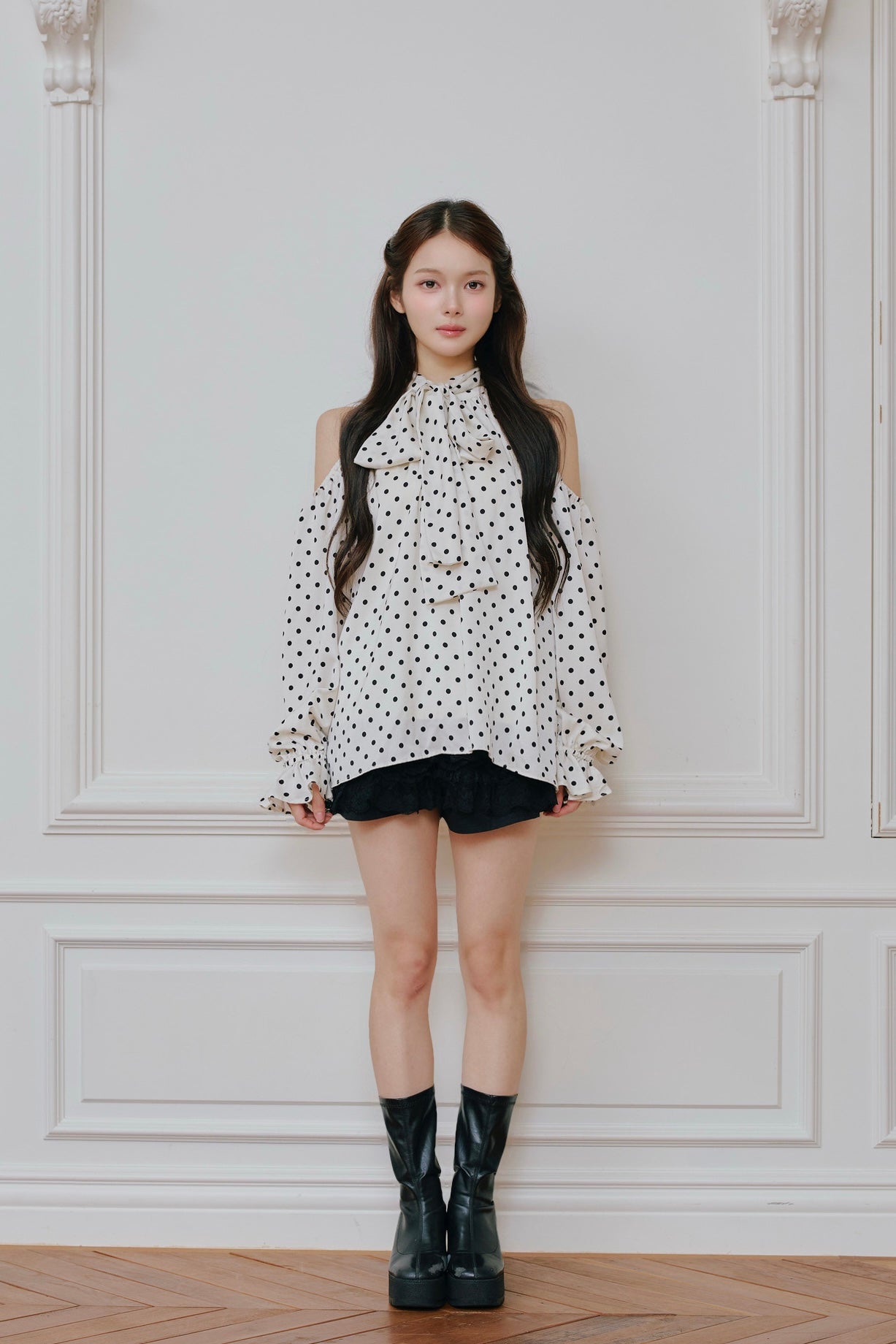 Sophie ribbon tunic blouse