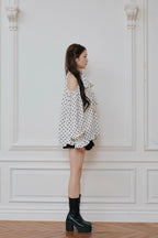 Sophie ribbon tunic blouse