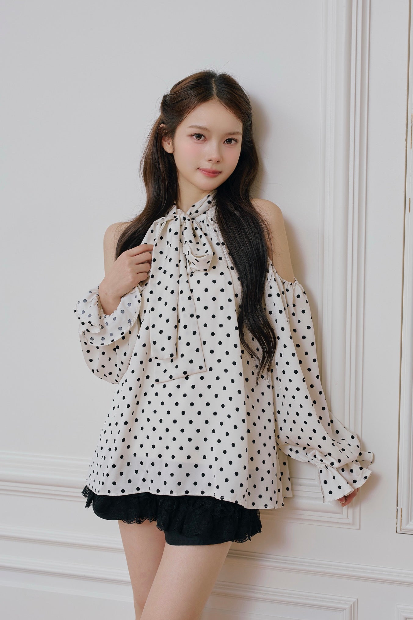 Sophie ribbon tunic blouse