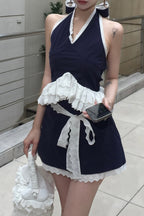 eyelet lace sailor set up