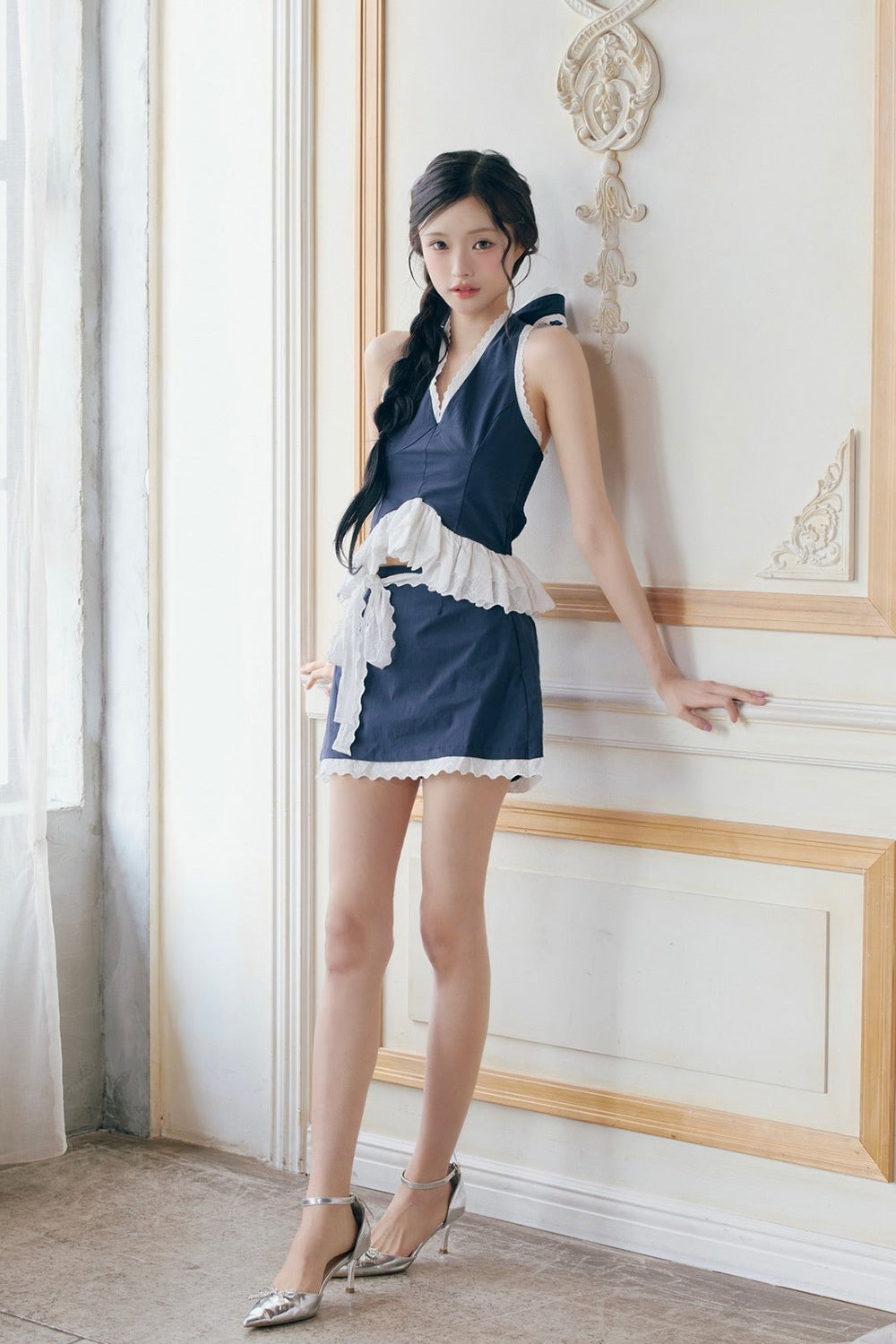 eyelet lace sailor set up