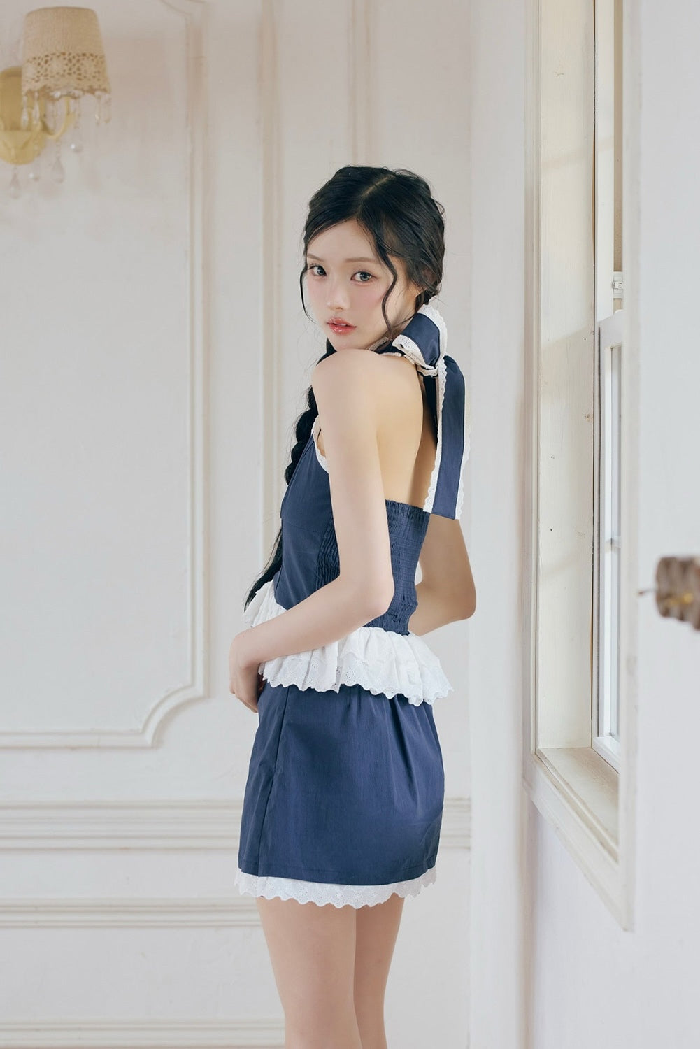 eyelet lace sailor set up