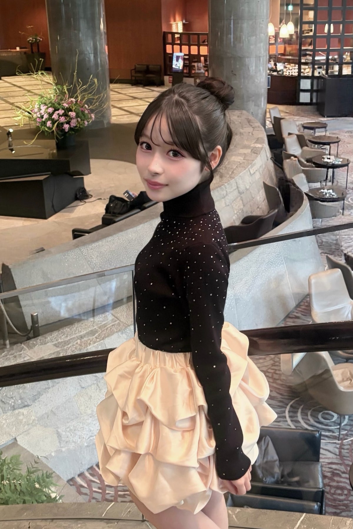 chou creme mini skirt