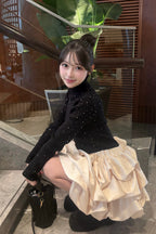 chou creme mini skirt