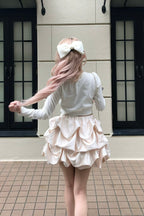 chou creme mini skirt