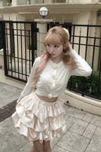 chou creme mini skirt