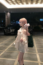 Sophie ribbon tunic blouse