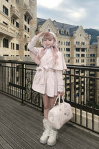 French cape trench coat