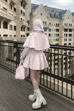 French cape trench coat