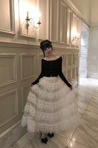 Pearl button rib knit tops