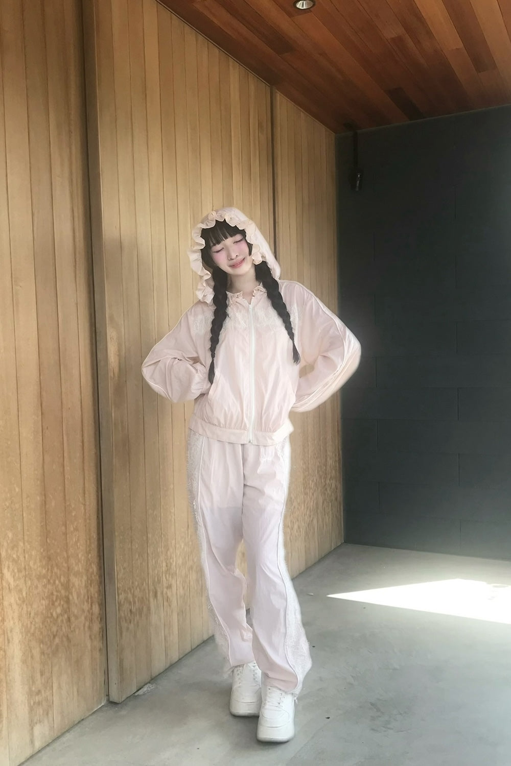 airy lace pants