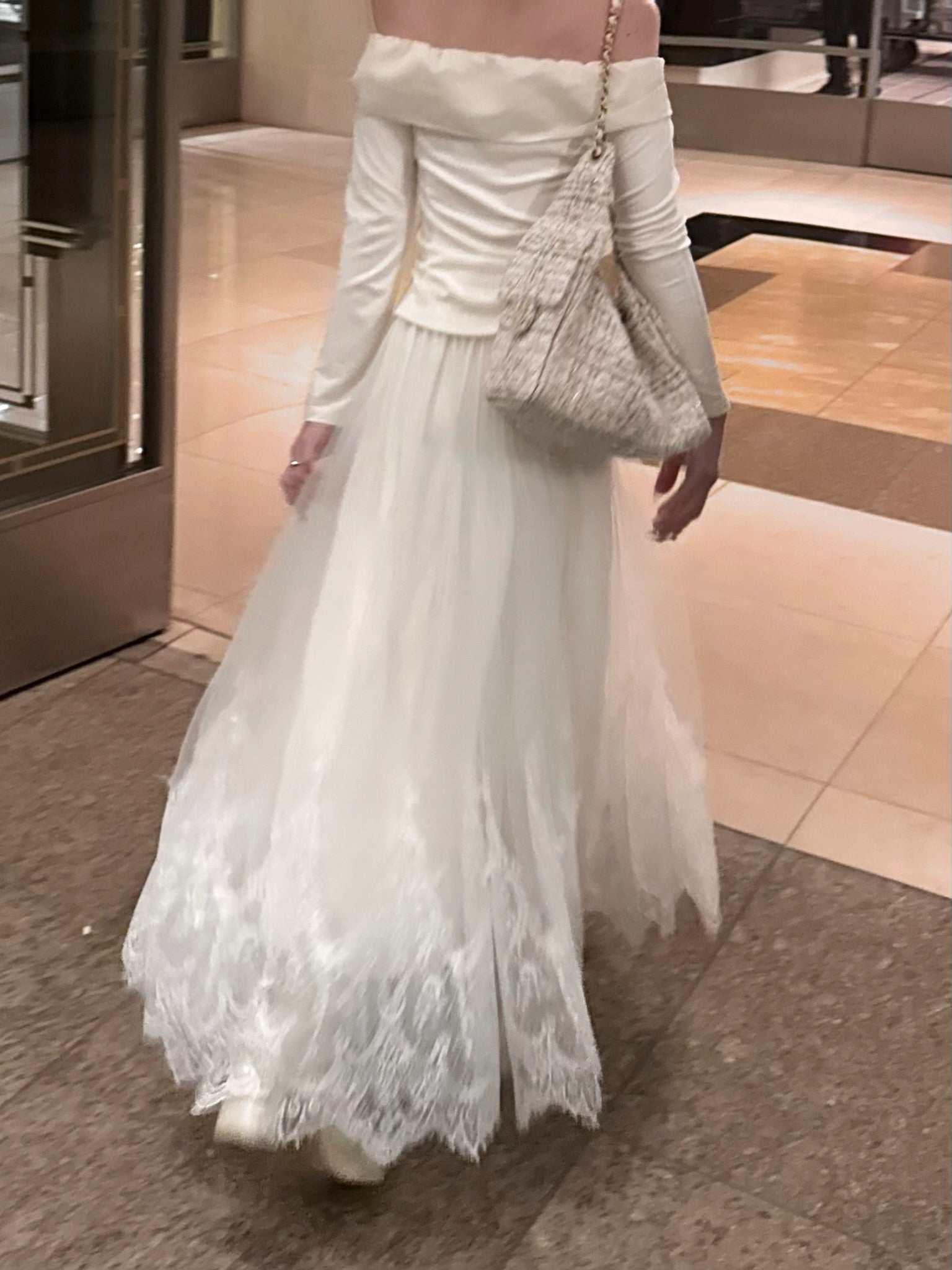 【予約販売2月中旬〜下旬】Clara Tulle Lace Long Skirt