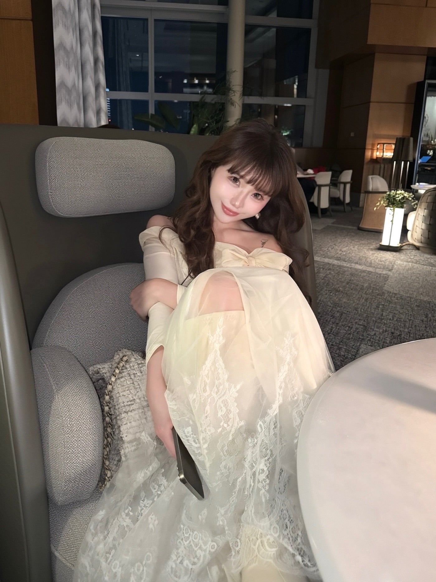 【予約販売2月中旬〜下旬】Clara Tulle Lace Long Skirt