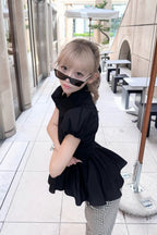 Petal sleeve peplum shirts