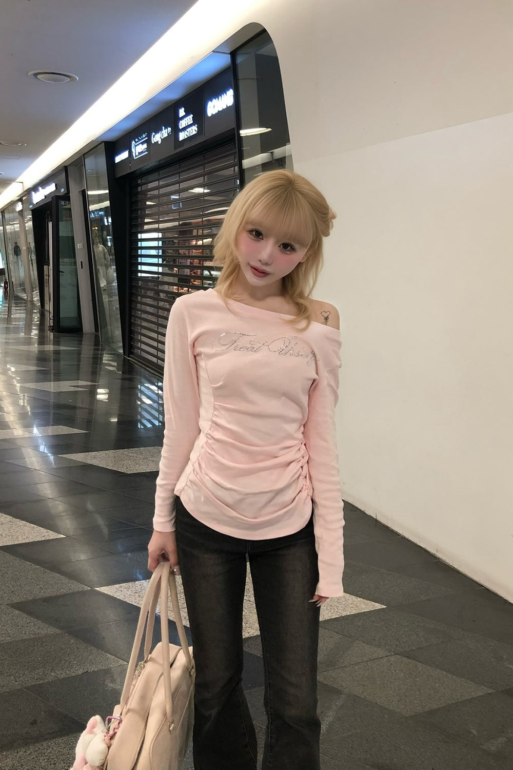 2way bijou long sleeve T-shirts