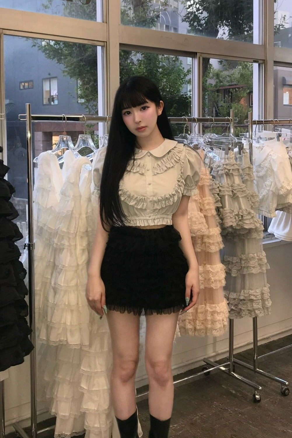 Ballerina couture mini skirt