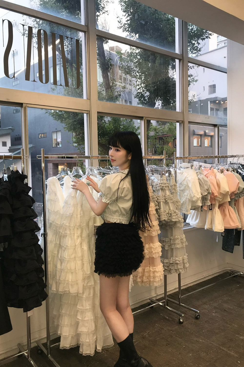 Ballerina couture mini skirt