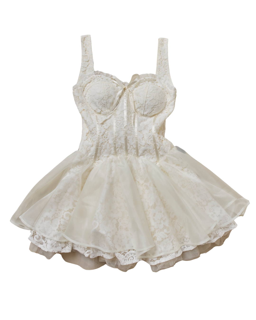 lace corset mini dress