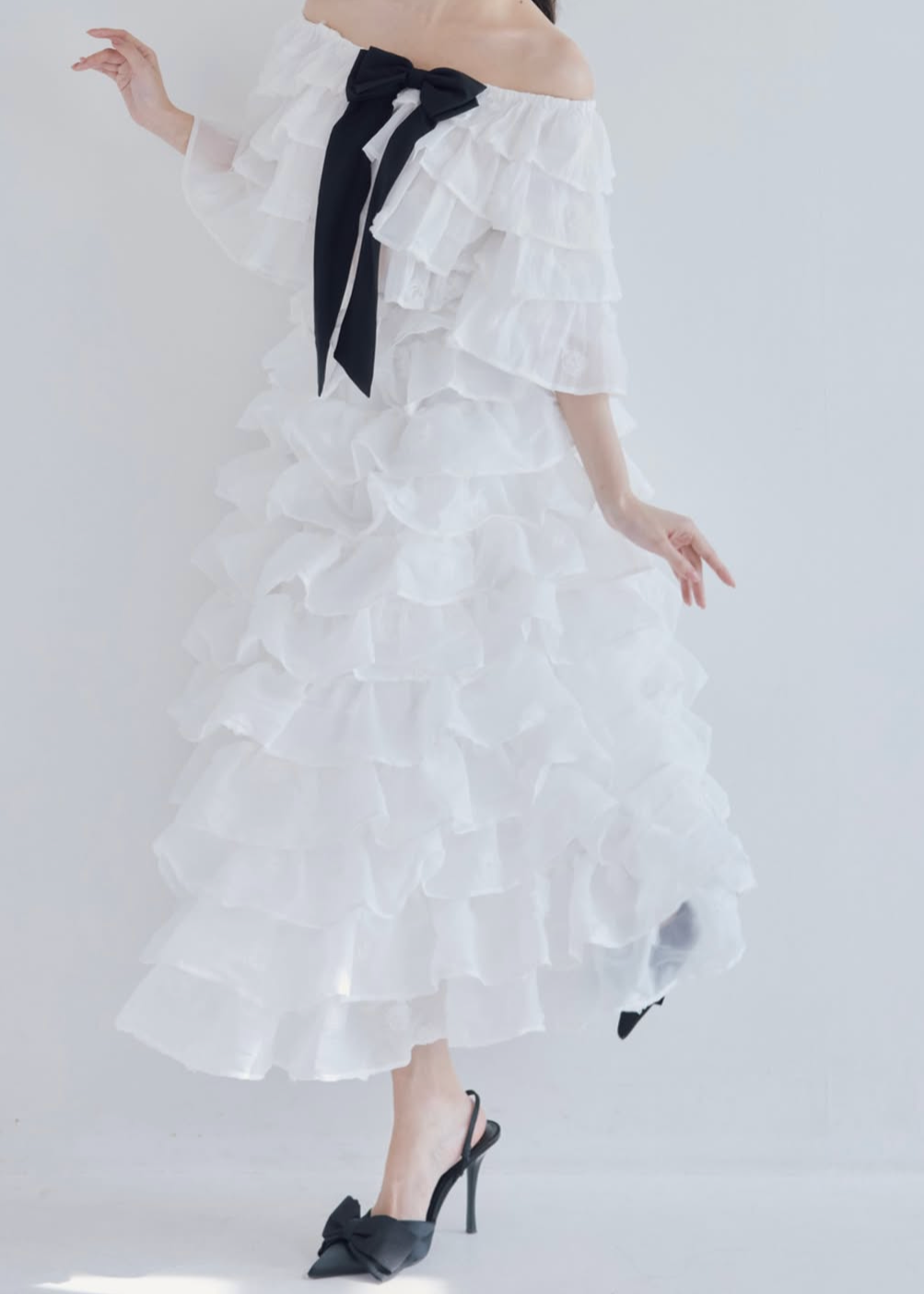Lisa rose frill volume skirt