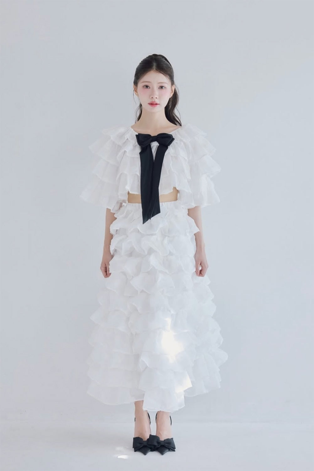 Lisa rose frill volume skirt