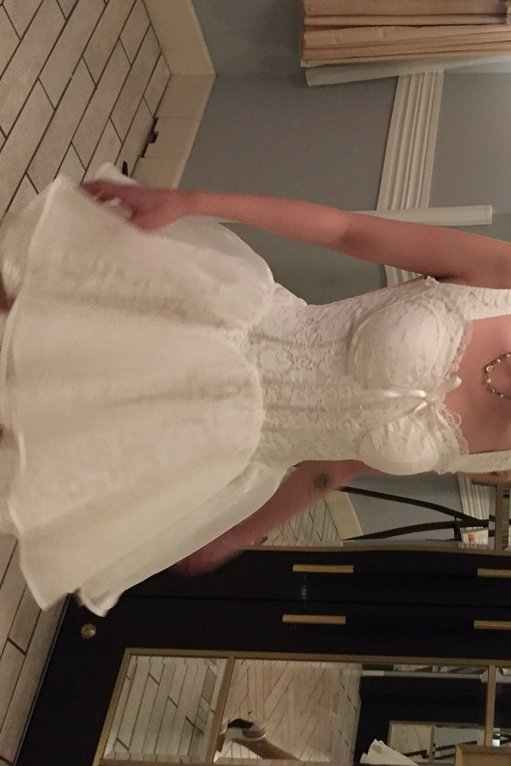 lace corset mini dress