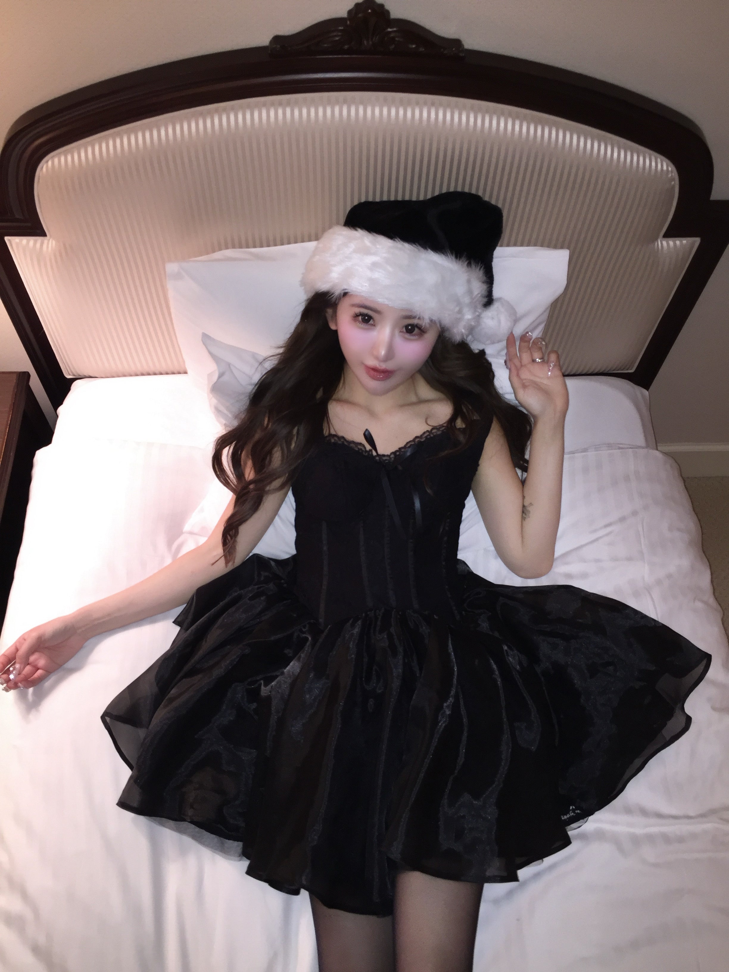 lace corset mini dress