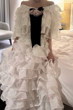 Lisa rose frill ribbon tops