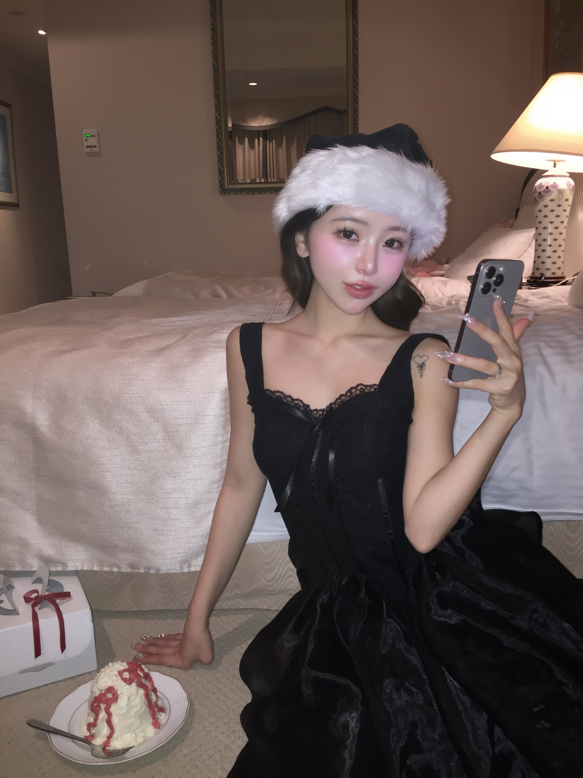 lace corset mini dress