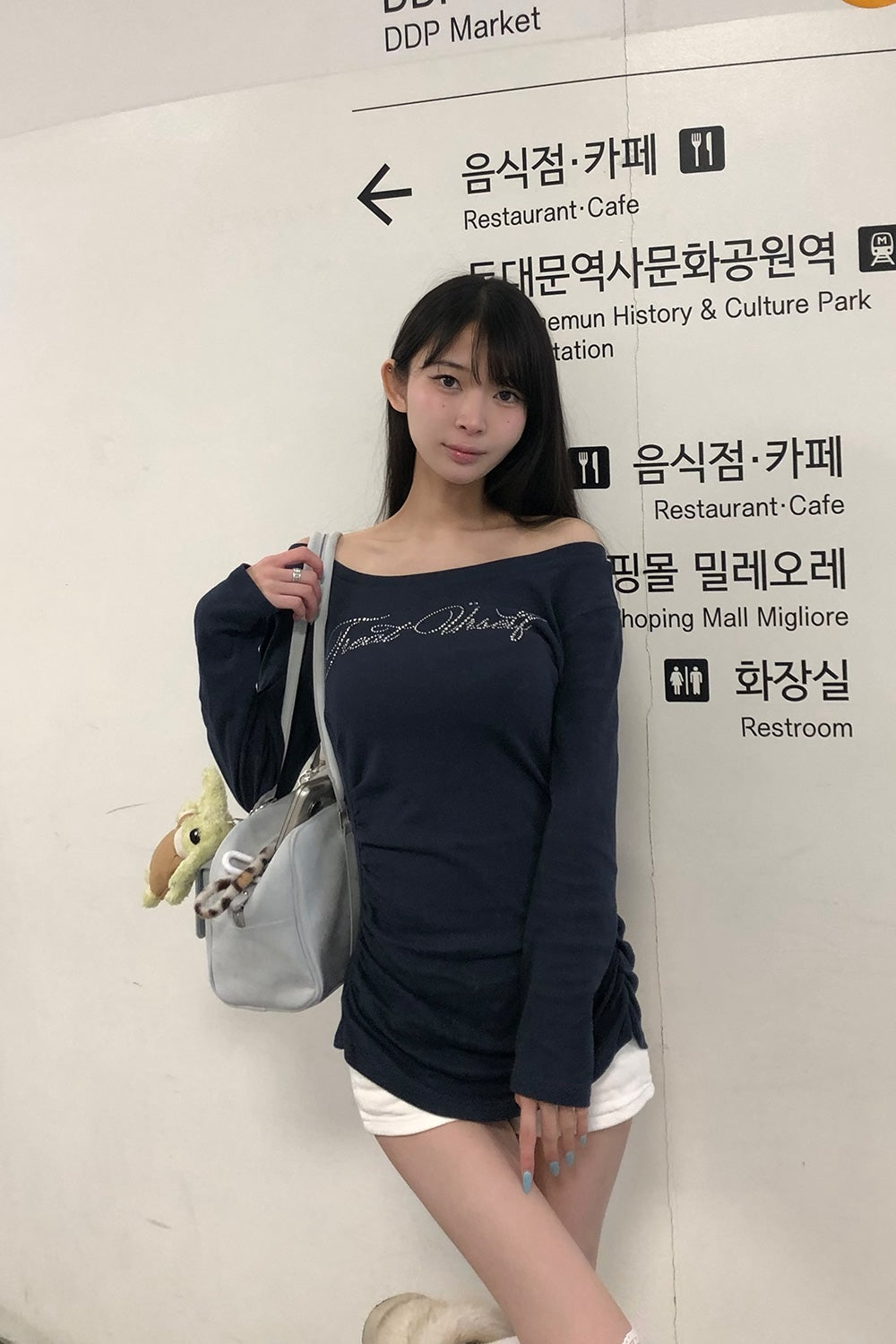2way bijou long sleeve T-shirts
