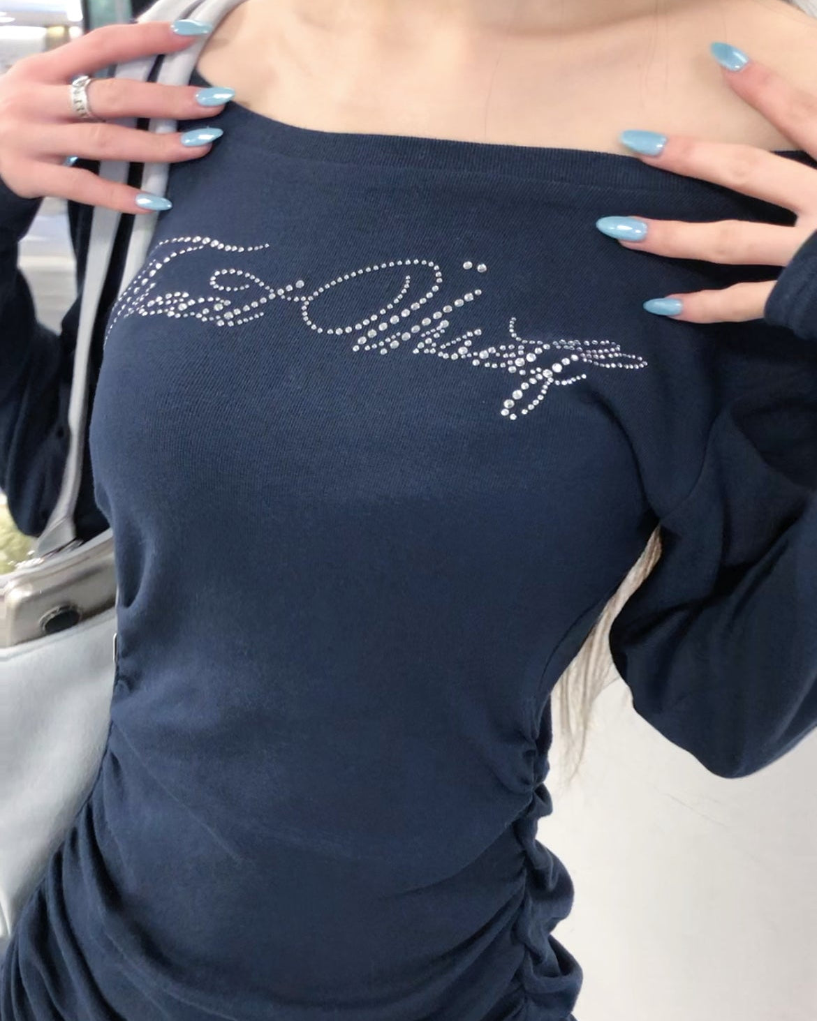 2way bijou long sleeve T-shirts