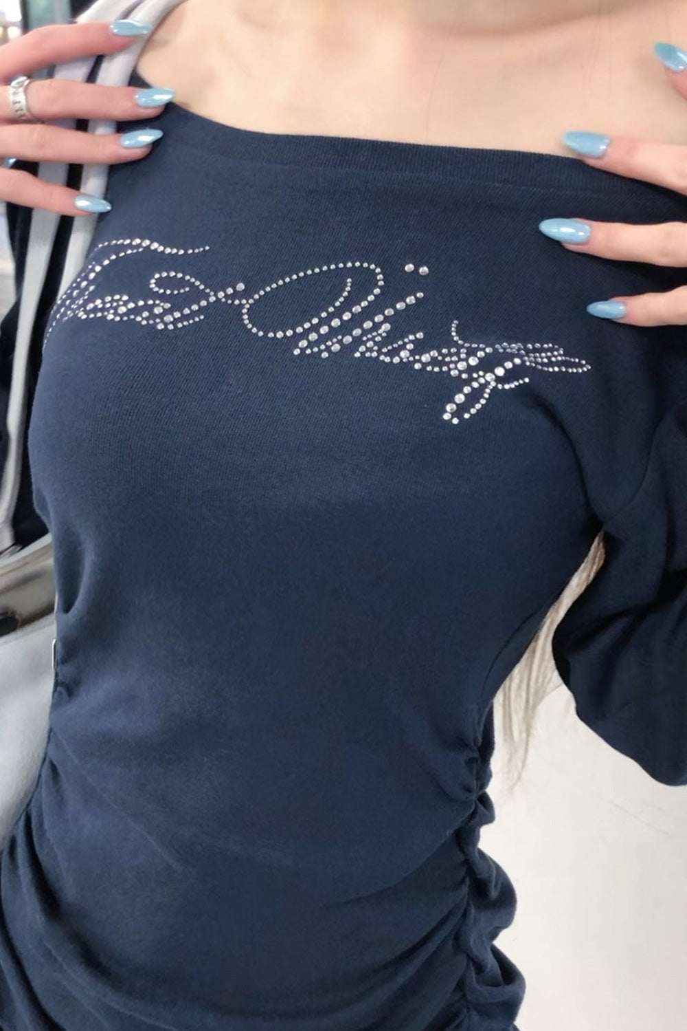 2way bijou long sleeve T-shirts