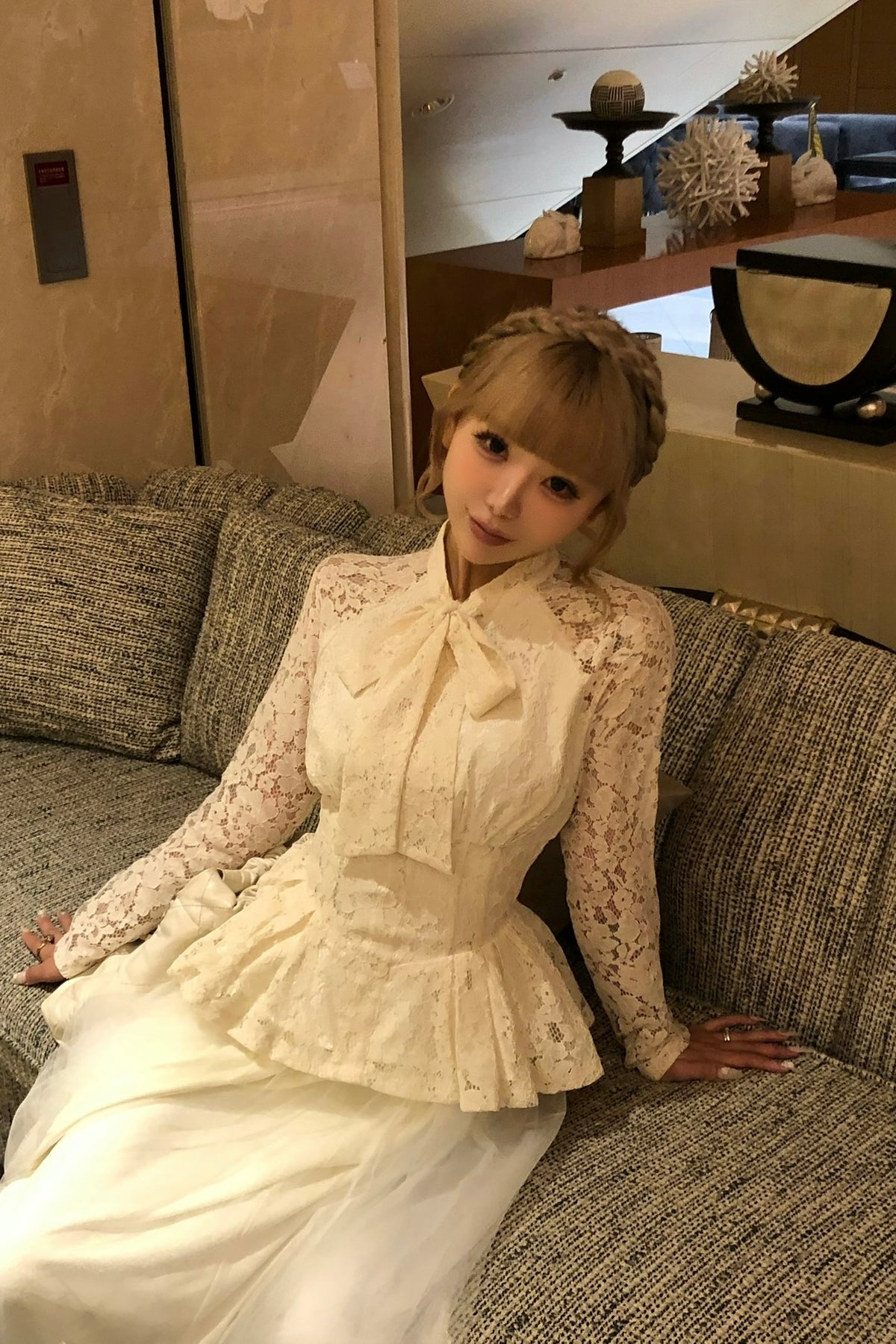 lace peplum tops