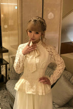 lace peplum tops
