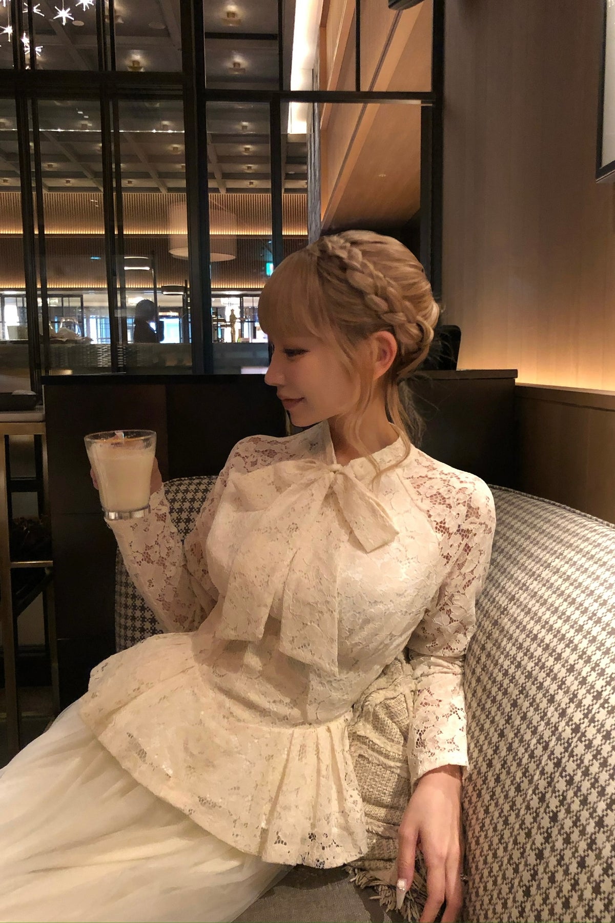 lace peplum tops
