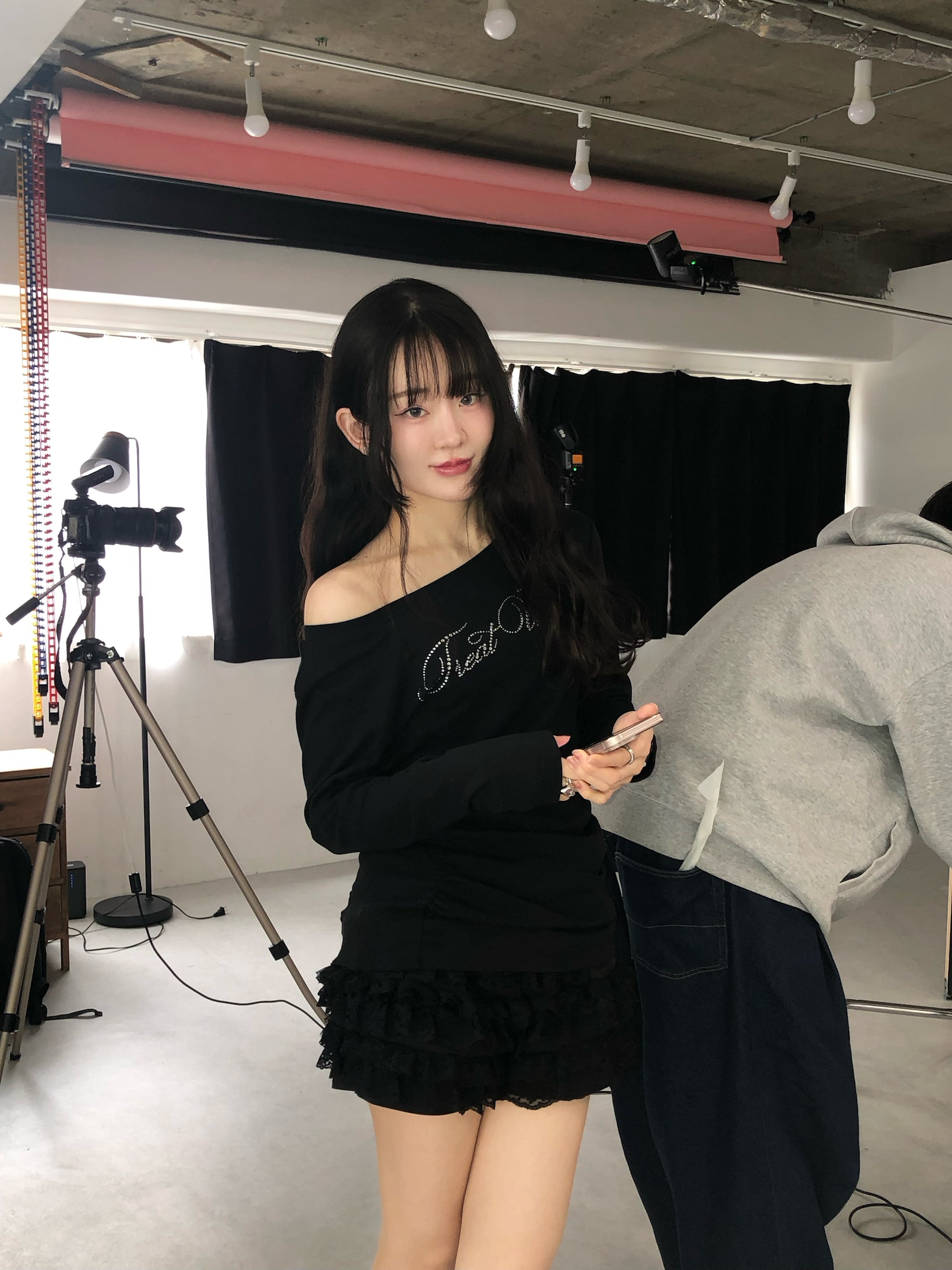 2way bijou long sleeve T-shirts