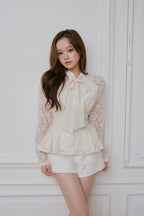 lace peplum tops