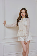 lace peplum tops