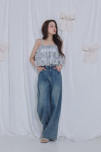 Treat Ürself Crystal bijou denim