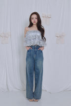 Treat Ürself Crystal bijou denim