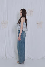 Treat Ürself Crystal bijou denim