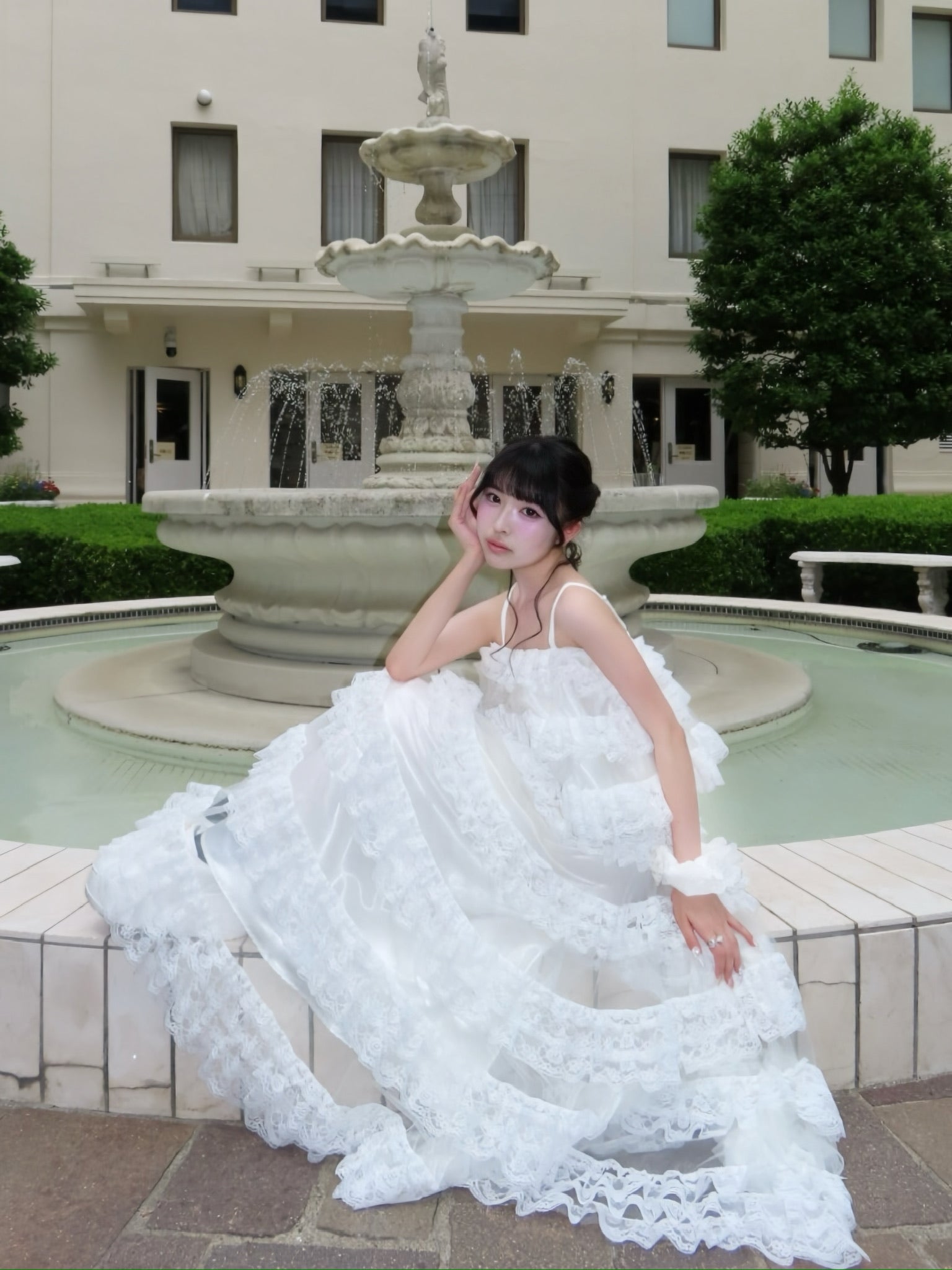 【予約販売】Ballerina lace tulle long skirt
