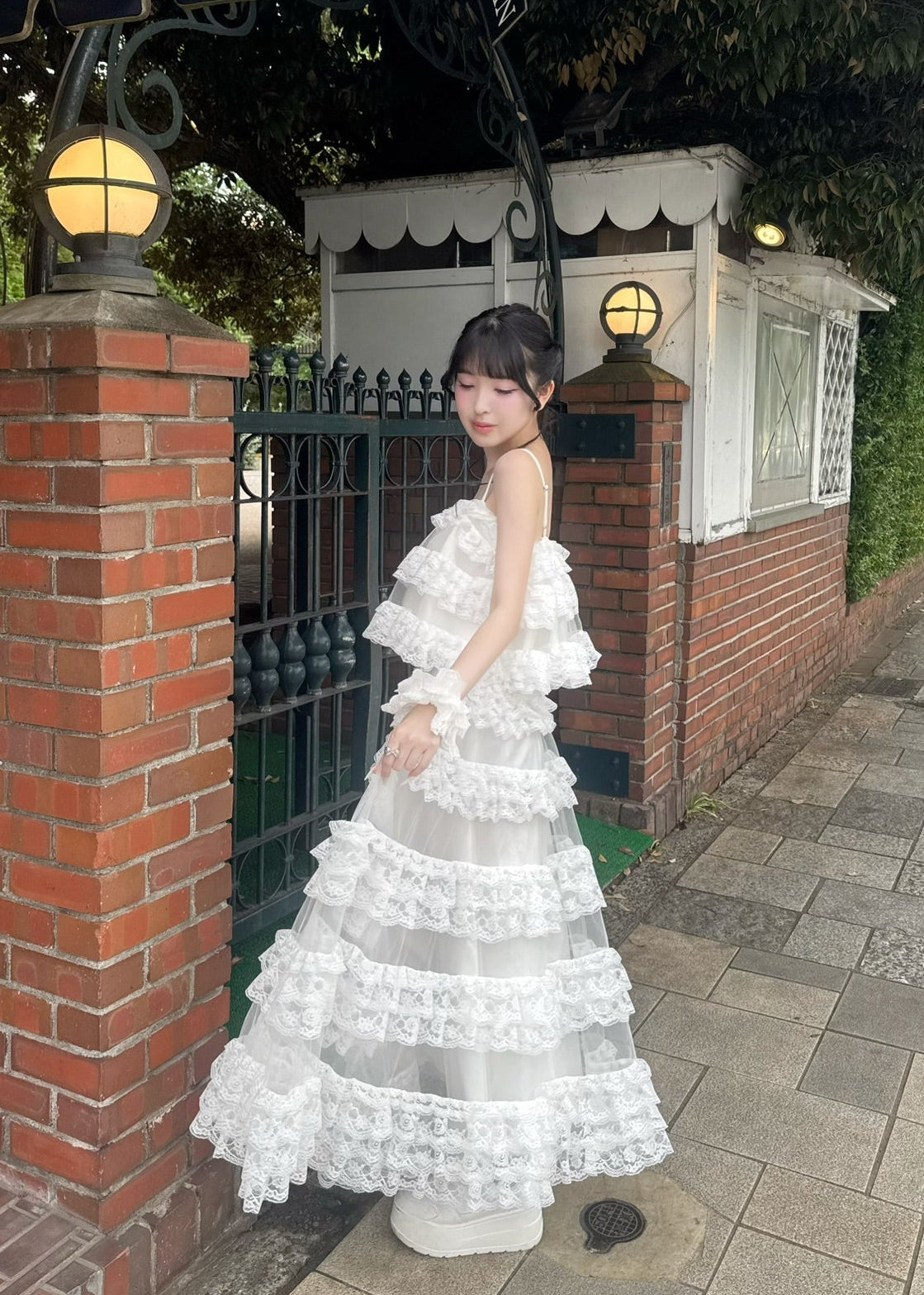 【予約販売】Ballerina lace tulle long skirt