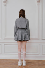 Audrey flare mini skirt
